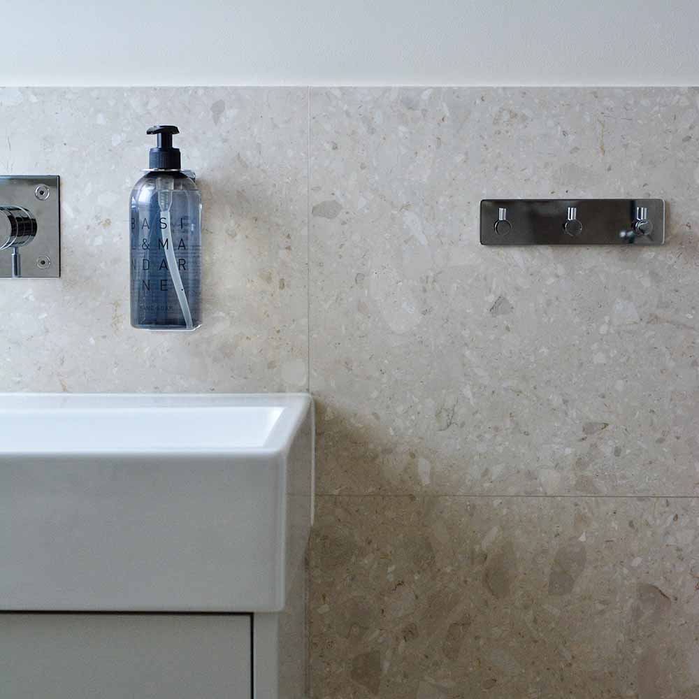 Klebehaken Base 220 3-Haken - Chrom