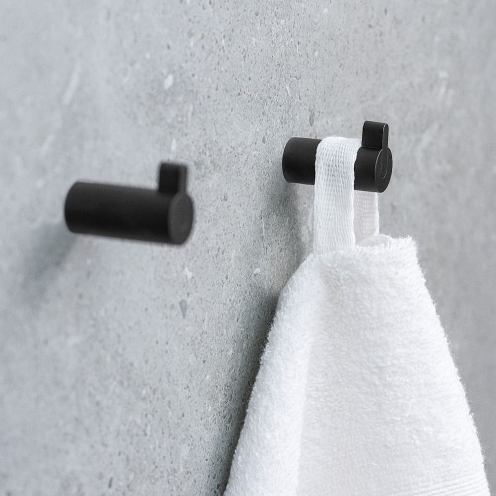 Einzelhaken Flow - Mattschwarz