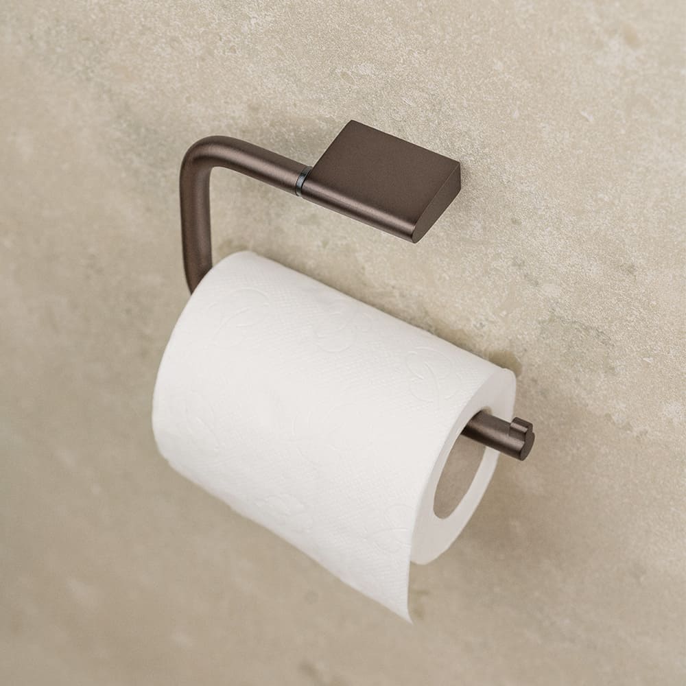 Toilettenpapierhalter Flow - Brünierte Messing