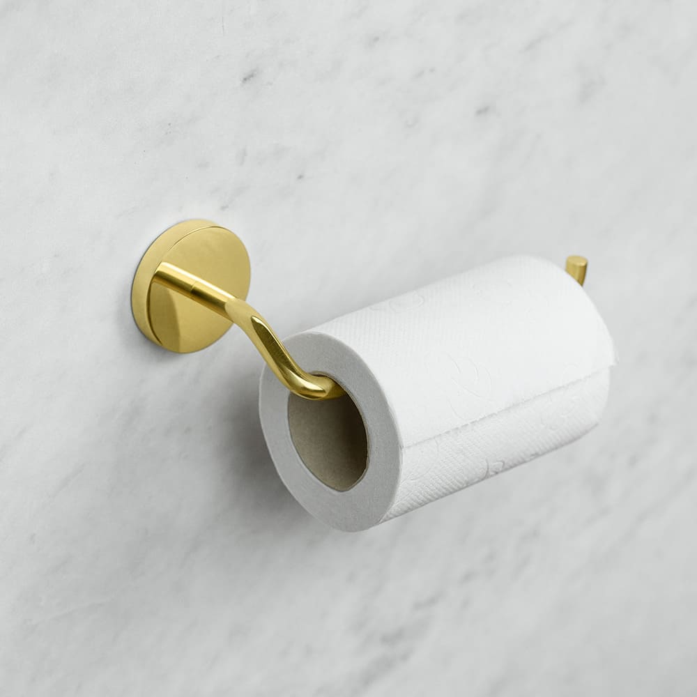 Toilettenpapierhalter Calm - Poliertes Messing