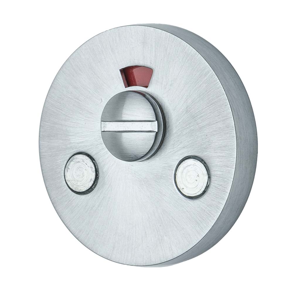 WC-Schloss Form - Gebürstetes Chrom