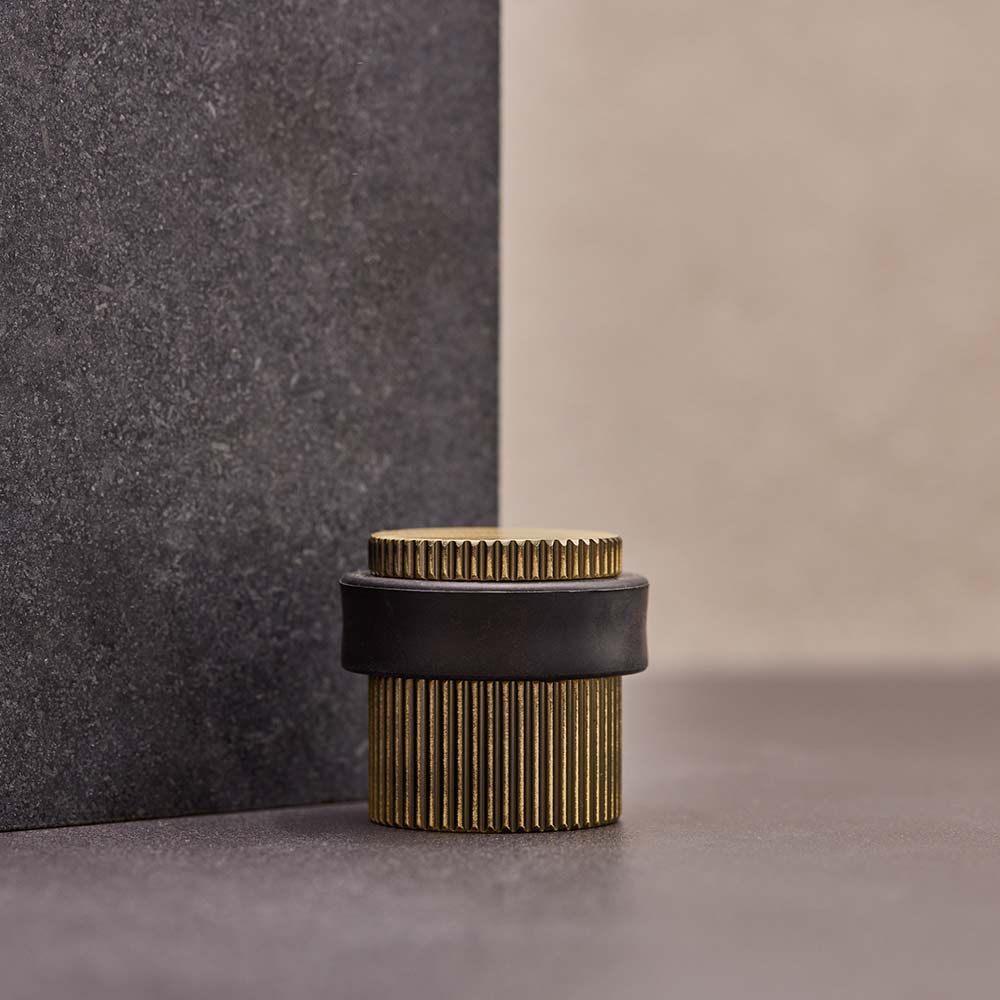 Türstopper Helix Stripe - Antik-Bronze