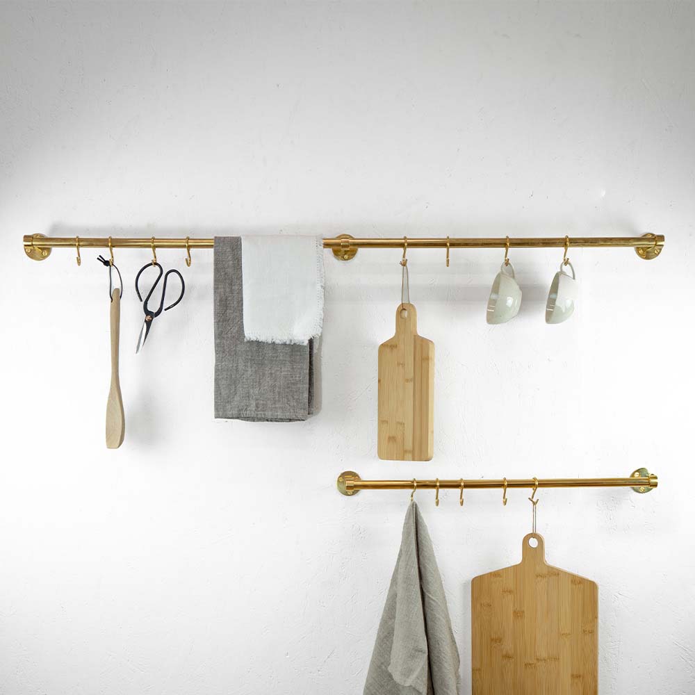 Verlängerungsstange Aveny - 600mm - Poliertes Unbehandeltes Messing