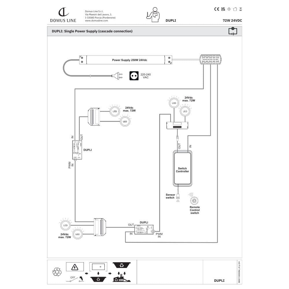 Duplikator Dupli - D-M - 24Vdc