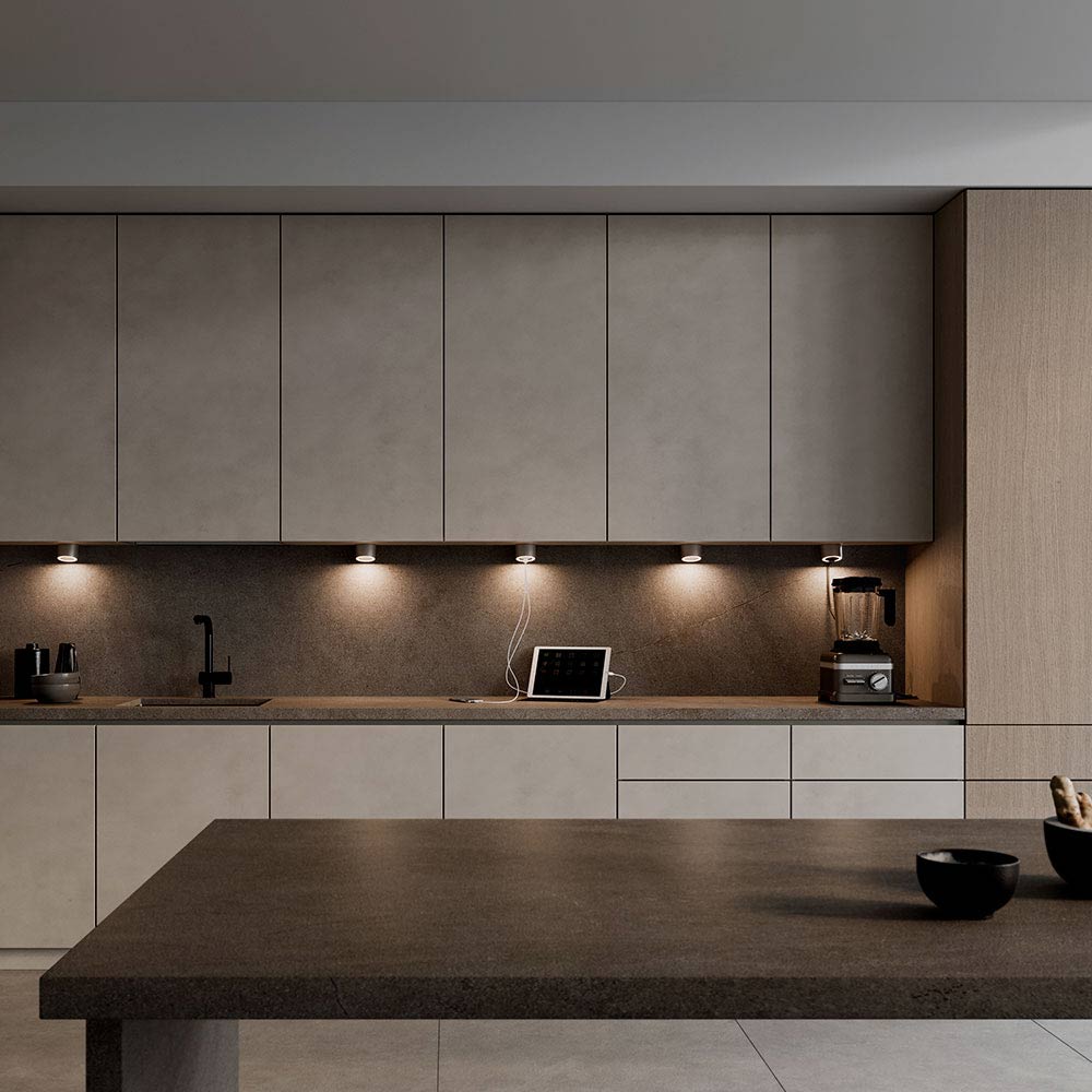 LED-Spot Unika - Edelstahl-Optik