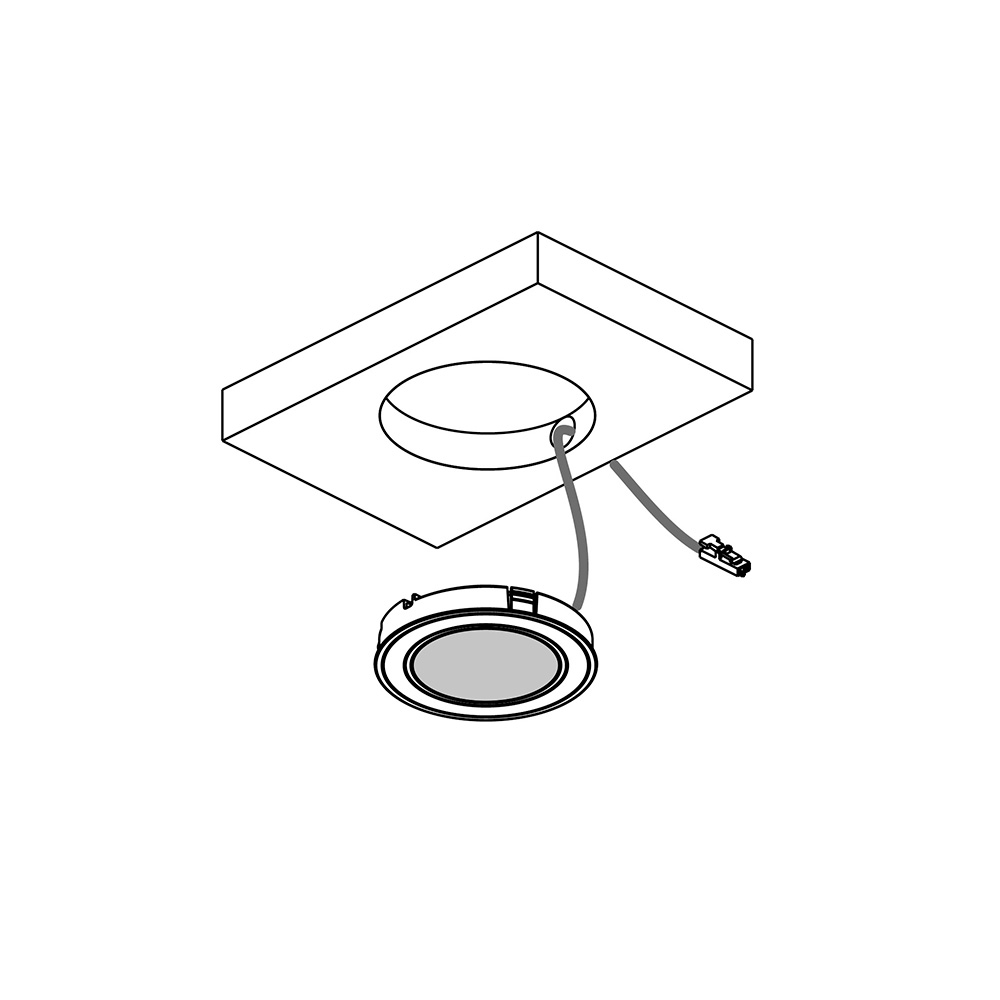 LED-Spot Holl D-M mit lock - Mattschwarz