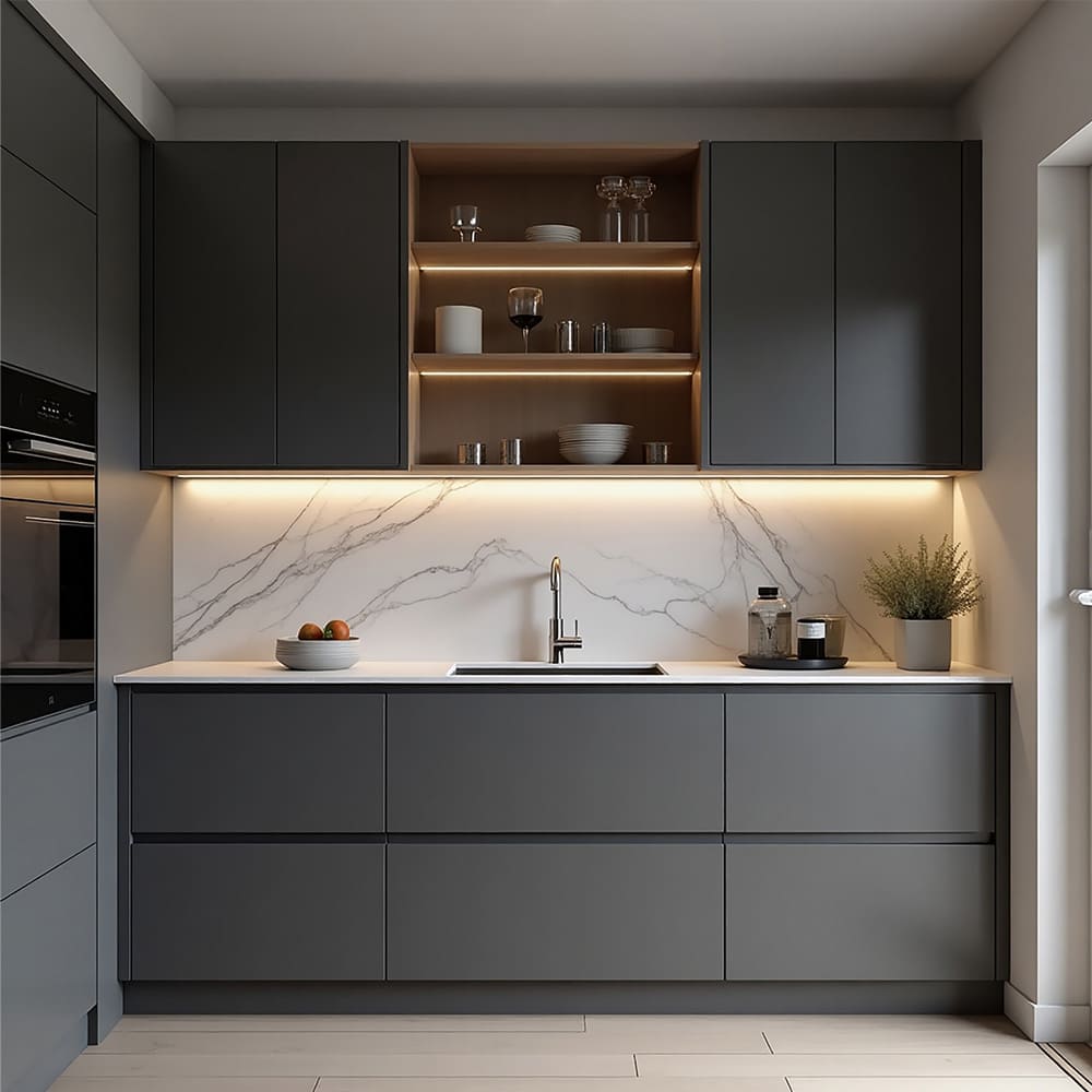 LED-Profil LD8125 - 2000mm - Schwarz