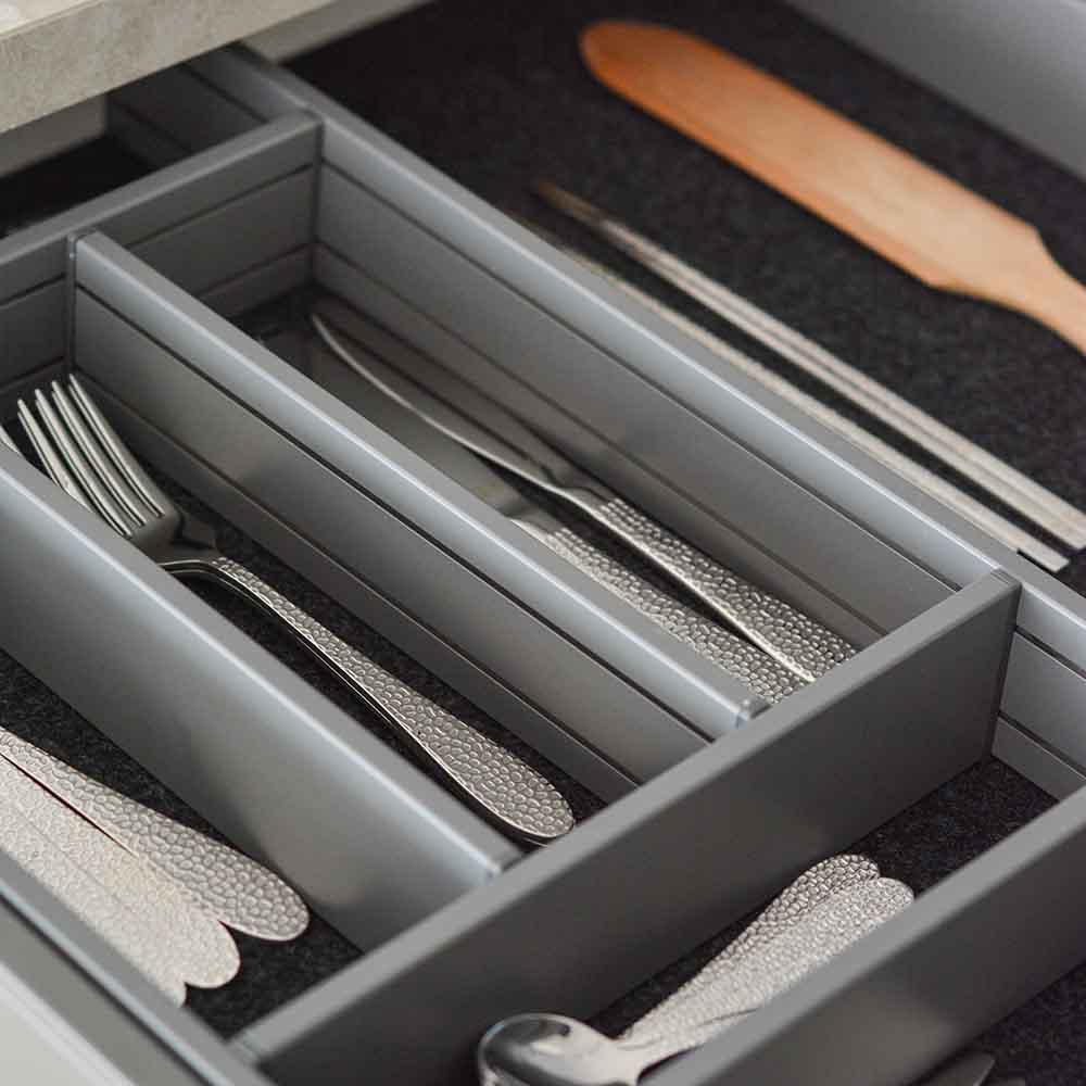 Besteckkasten Flex Basic - Dunkelgrau