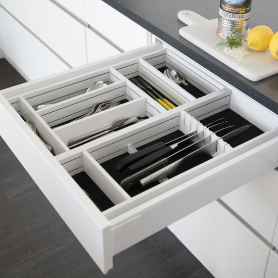 Besteckkasten Flex Basic - Weiß