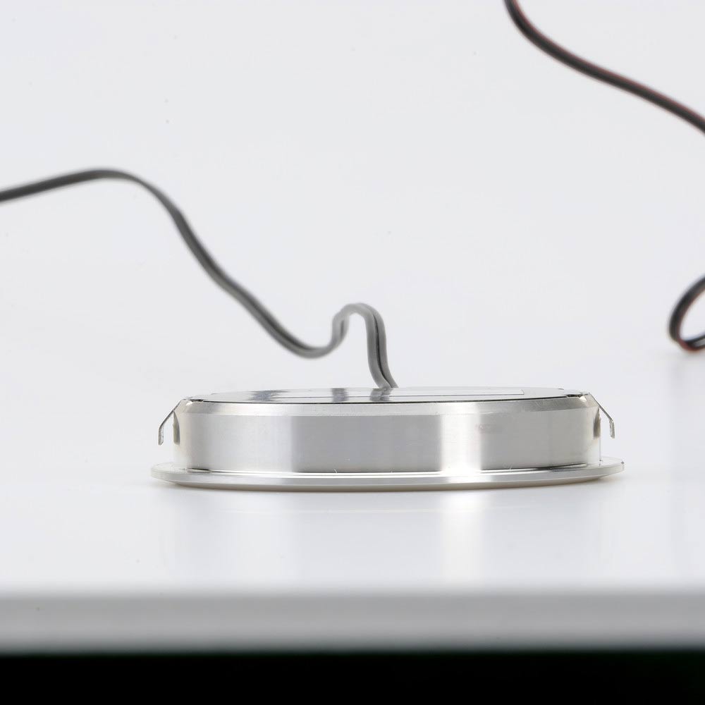 LED-Spot Stella Flat - Edelstahl-Optik