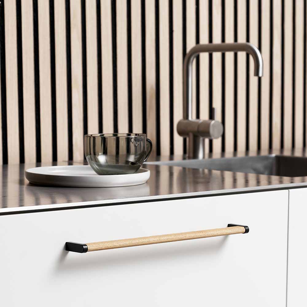 Möbelgriff Crossing - Eiche/Schwarz