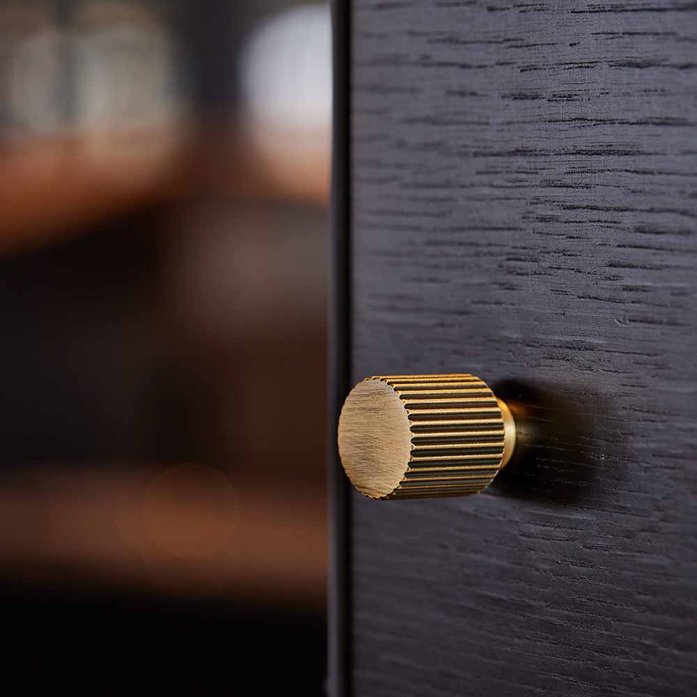 Möbelknopf Helix Stripe - Antik-Bronze