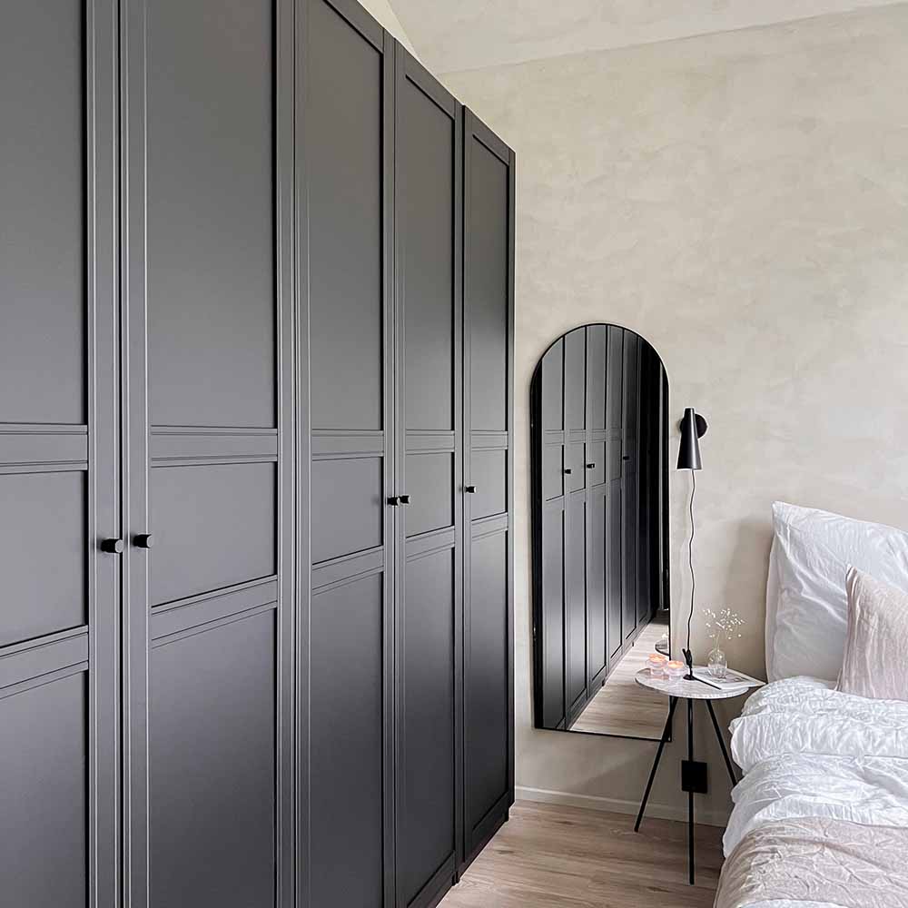 Möbelknopf Helix Stripe - Mattschwarz