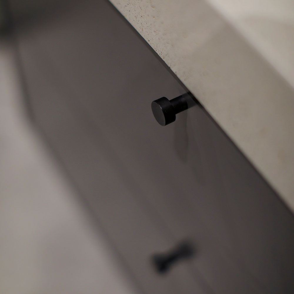 Möbelknopf Mood - Mattschwarz