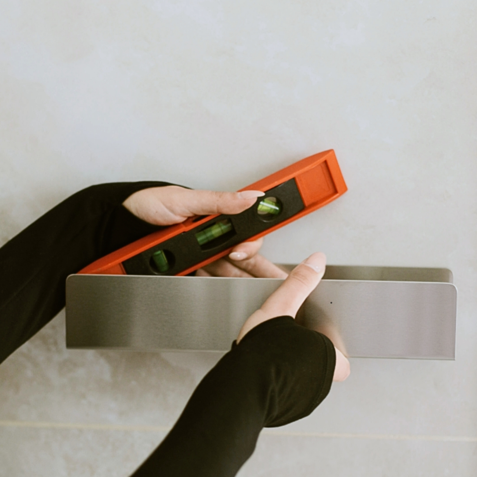 Platzierung der Badaccessoires