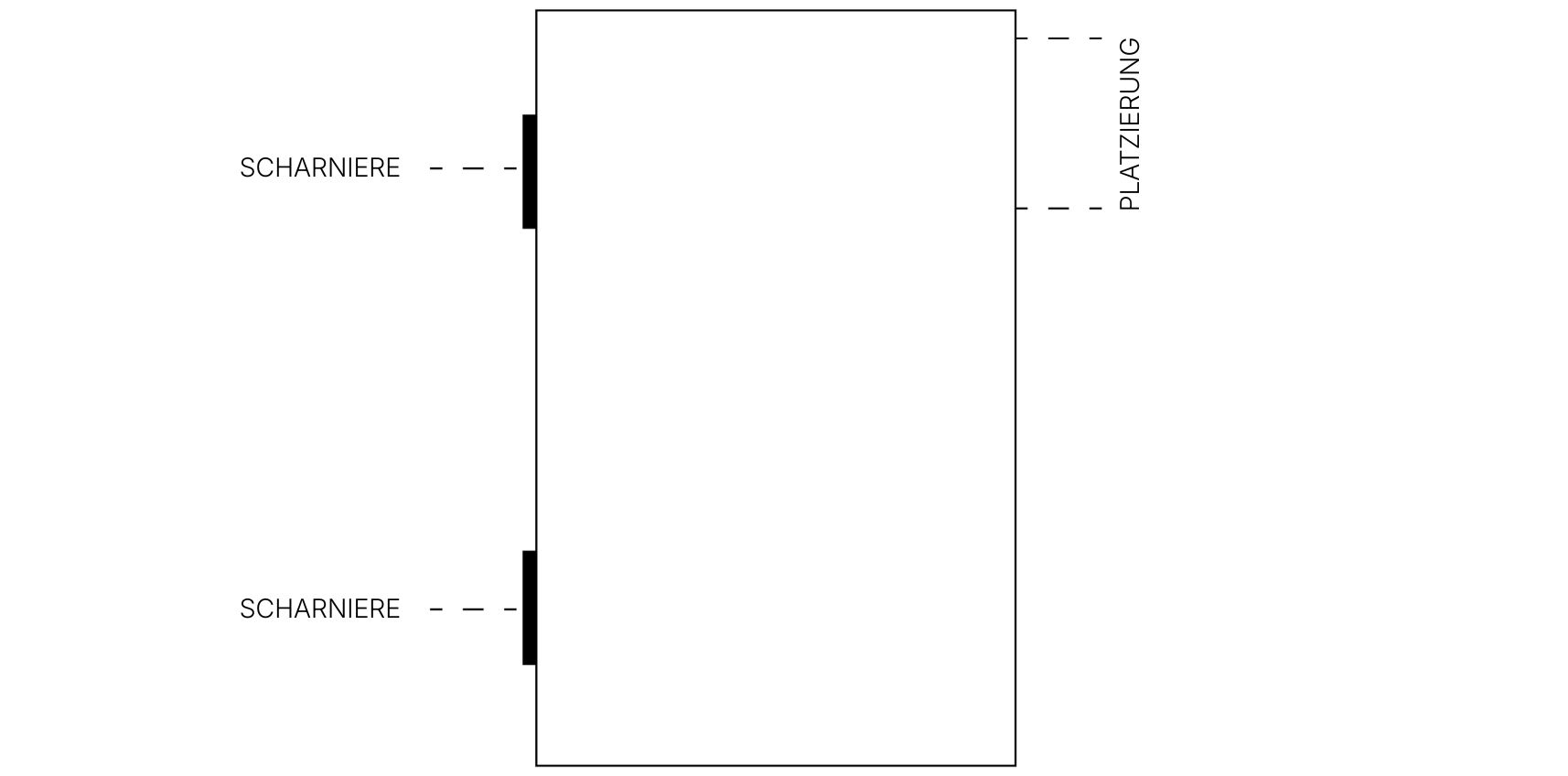 Montage von Griffen an Schubladen