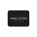 Klebeetikett – Handlotion - Mattschwarz