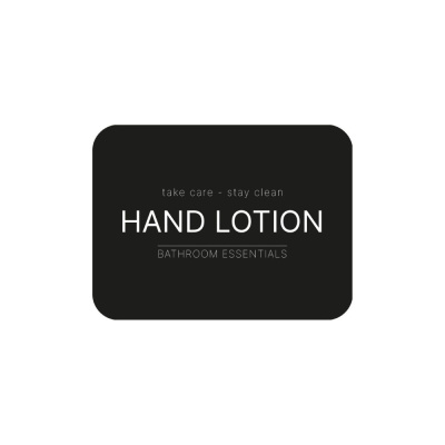 Klebeetikett – Handlotion - Mattschwarz in der Gruppe Badaccessoires / Alle Badaccessoires anzeigen / Seifenspender Halter & Seife bei Beslag Online (10107-BO)