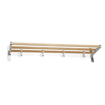 Hutablage Elegant - Eiche/Aluminium