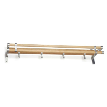Hutablage Elegant Plus - 1000mm - Eiche/Aluminium