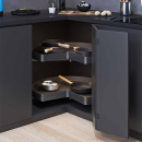 Eckkarussell Recorner Maxx Planero ¾ 760 Ø - Lavagrau