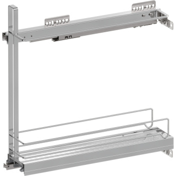 Backblechauszug K-150 Rechts - Chrom