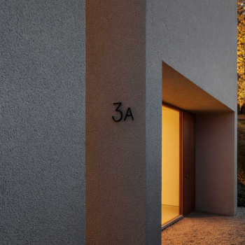 Hausbuchstabe Contemporary - D - Schwarz