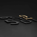 Hausnummern Century - Schwarz