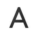 Hausbuchstabe Home - Schwarz