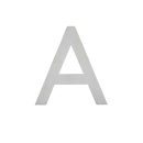 Hausbuchstabe Home - Edelstahl