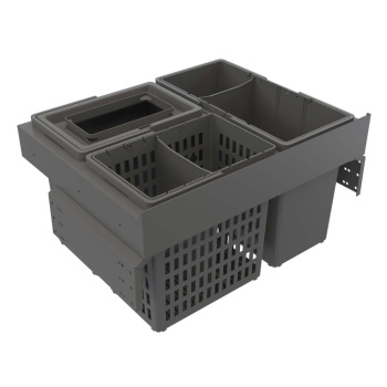 Mülltrennung - Select Side 600 Eco - Dunkelgrau