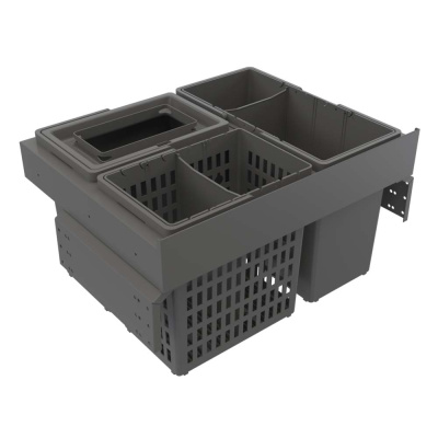 Mülltrennung - Select Side 600 Eco - Dunkelgrau in der Gruppe Aufbewahrung / Alle Aufbewahrung anzeigen / Mülltrennung bei Beslag Online (210001611)