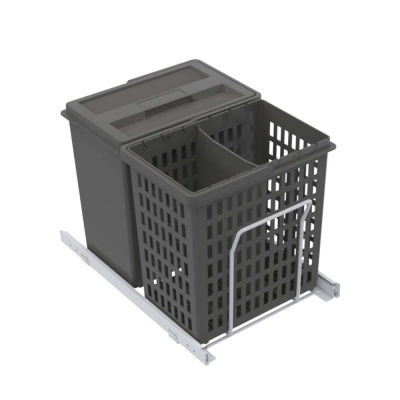 Mülltrennung - Select Basic Eco - Dunkelgrau in der Gruppe Aufbewahrung / Alle Aufbewahrung anzeigen / Mülltrennung bei Beslag Online (210003441E)