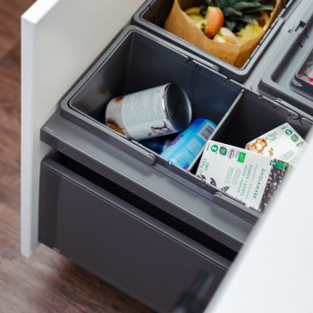 Mülltrennung Cube Basic Eco - Dunkelgrau