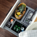 Mülltrennung - Cube Basic Low - Dunkelgrau