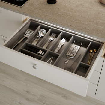 Besteckkasten Basic - Oriongrau