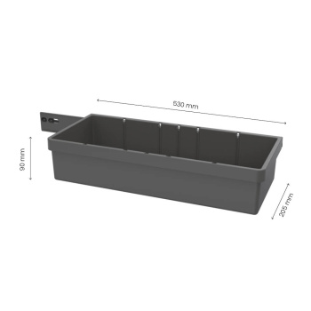 Putzschrank-Set 4-teilig - Dunkelgrau
