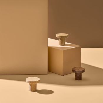 Möbelknopf Circum - 33mm - Unbehandelte Eiche