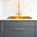 Möbelgriff Viva - Gebürstetes Unbehandeltes Messing