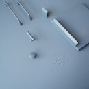 Griffknauf T-Form T Viva - Sturmblau