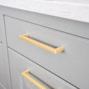 Möbelgriff 0143 - 128mm - Poliertes Messing