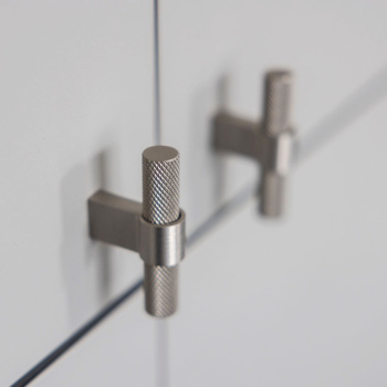 Möbelknopf T Helix - Edelstahl-Optik