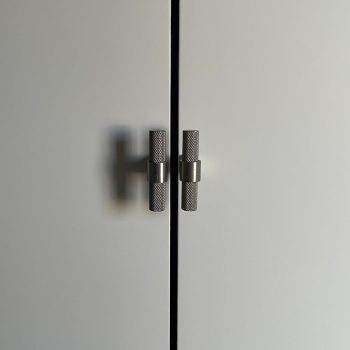 Möbelknopf T Helix - Edelstahl-Optik