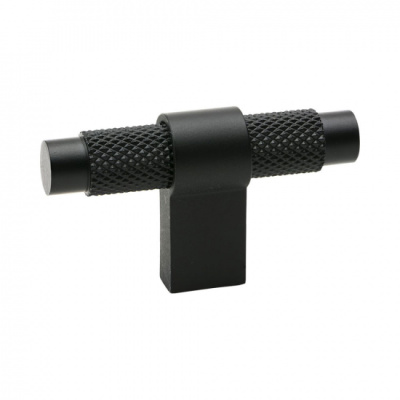 Möbelknopf Pitch - Mattschwarz in der Gruppe Knöpfe / Alle Knöpfe anzeigen / Griffknauf T-Form bei Beslag Online (309060-11)