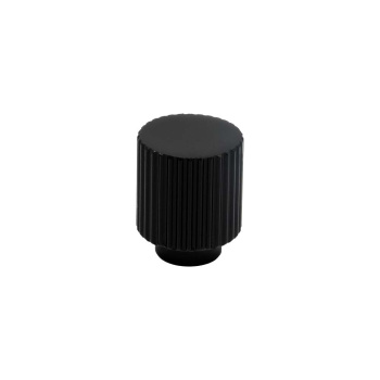 Möbelknopf Helix Stripe - 20mm - Mattschwarz