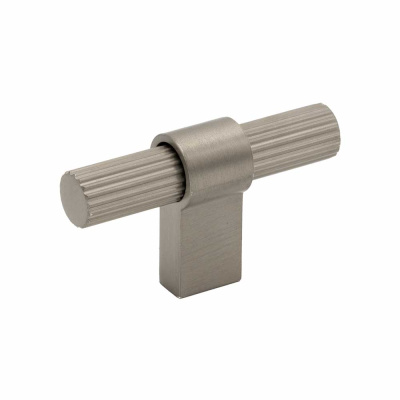 Möbelknopf T Helix Stripe - Edelstahl-Optik in der Gruppe Knöpfe / Alle Knöpfe anzeigen / Griffknauf T-Form bei Beslag Online (309213-11)