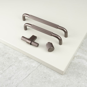 Möbelknopf T Helix Stripe - Dunkelbronze