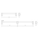 Möbelgriff Linkk - Edelstahl-Optik