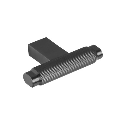 Möbelknopf T Brooklyn - Gebürstetes Titan-Schwarz in der Gruppe Knöpfe / Alle Knöpfe anzeigen / Griffknauf T-Form bei Beslag Online (317541-11)