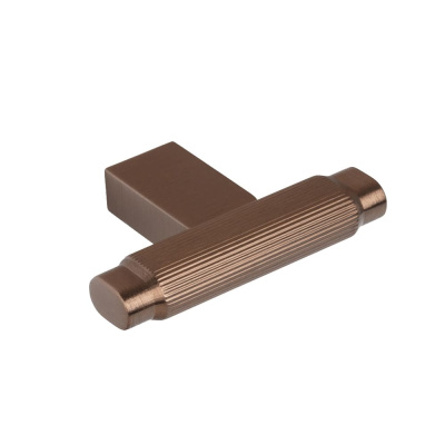 Möbelknopf T Brooklyn - Gebürstete Bronze in der Gruppe Knöpfe / Alle Knöpfe anzeigen / Griffknauf T-Form bei Beslag Online (317543-11)